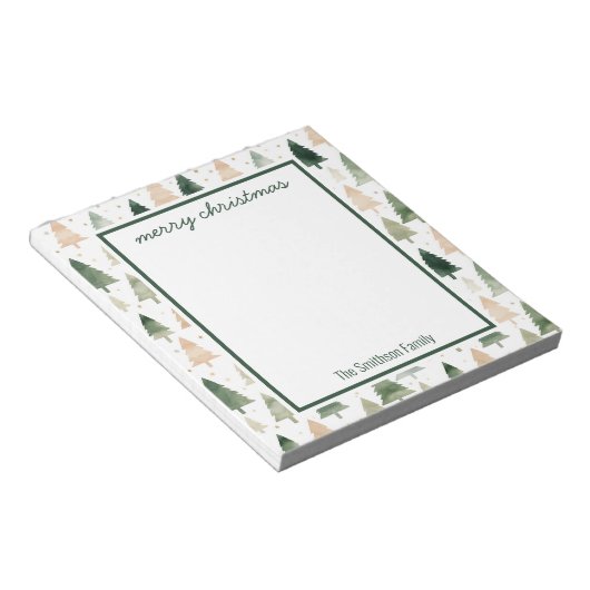 Weihnachtsbaum Weihnachtsbaum Notepad Notizblock (angewinkelt)