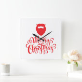 Weihnachtsbaum Weihnachtsbaum Quadratische Wanduhr (Zuhause)