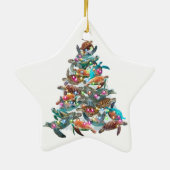 Weihnachtsbaum Weihnachtsbaum Weihnachtsbaumtopfer Keramik Ornament (Hinten)