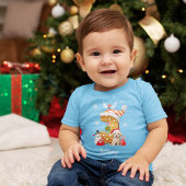 Weihnachtsbaum Weihnachtsbrot Alphabet J Boy Baby T-shirt