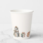 Weihnachtsbaum-Weihnachtscreen Pappbecher (Rückseite)