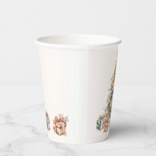 Weihnachtsbaum-Weihnachtscreen Pappbecher (Rechts)