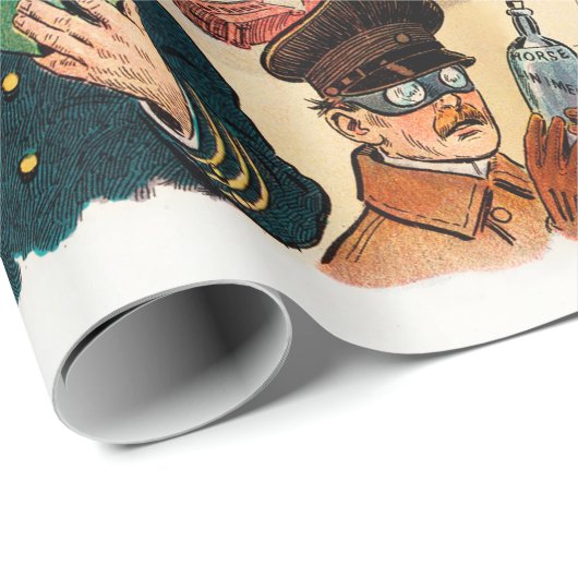 Weihnachtsbaum Weihnachtsfeier Illustration Geschenkpapier (Rolleneckpunkt)