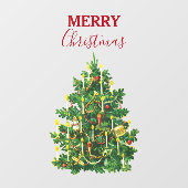 Weihnachtsbaum Weihnachtsfeiertag Fensteraufkleber (Blatt)