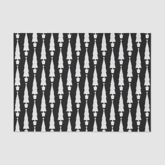 Weihnachtsbaum-Weihnachtsfeiertag im Chalkboard Seidenpapier (Vorderseite)