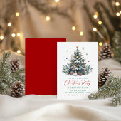 Weihnachtsbaum Weihnachtsfeiertage Party Einladung