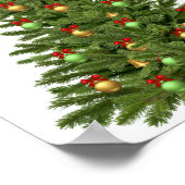 Weihnachtsbaum Weihnachtsfeiertage Weihnachtsbaum Poster (Ecke)