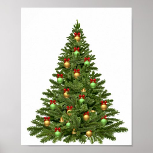 Weihnachtsbaum Weihnachtsfeiertage Weihnachtsbaum Poster (Vorne)