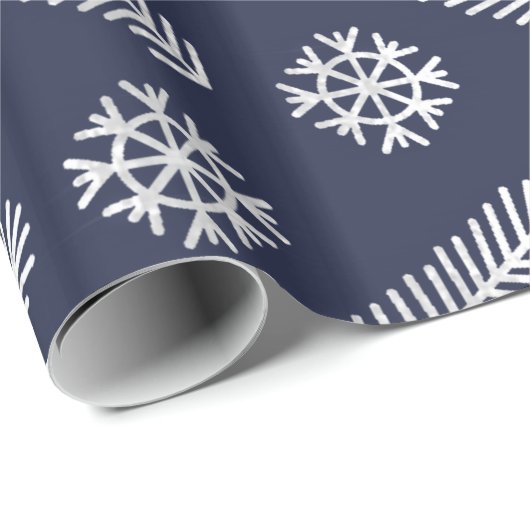 Weihnachtsbaum Weihnachtsfest im Glitzer Schneeflo Geschenkpapier (Rolleneckpunkt)