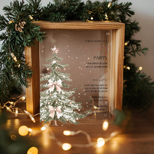 "Weihnachtsbaum Weihnachtsfest Party   Feiertag Acryleinladungen