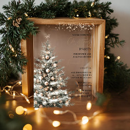 "Weihnachtsbaum Weihnachtsfest Party | Feiertag Acryleinladungen