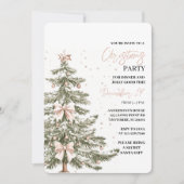 "Weihnachtsbaum Weihnachtsfest Party | Feiertag Einladung (Vorderseite)