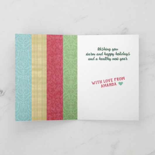 Weihnachtsbaum Weihnachtsgeschenk Feiertagskarte (Innenseite)