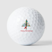 Weihnachtsbaum - Weihnachtsgeschenk Golfball (Vorderseite)