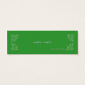 Weihnachtsbaum-Weihnachtsgeschenk Tag (Rückseite)