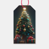 Weihnachtsbaum Weihnachtsgeschenk Tag Geschenkanhänger (Vorderseite)