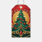 Weihnachtsbaum-Weihnachtsgeschenk Tag Geschenkanhänger (Vorderseite)