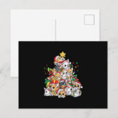 Weihnachtsbaum Weihnachtsgeschenk Weihnachtsjungs Ankündigungspostkarte (Vorne/Hinten)