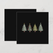 Weihnachtsbaum Weihnachtsgeschenk Winter Feiertagskarte (Vorne/Hinten)