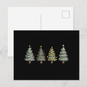 Weihnachtsbaum Weihnachtsgeschenk Winter Feiertagspostkarte (Vorne/Hinten)