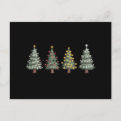 Weihnachtsbaum Weihnachtsgeschenk Winter Feiertagspostkarte (Vorderseite)