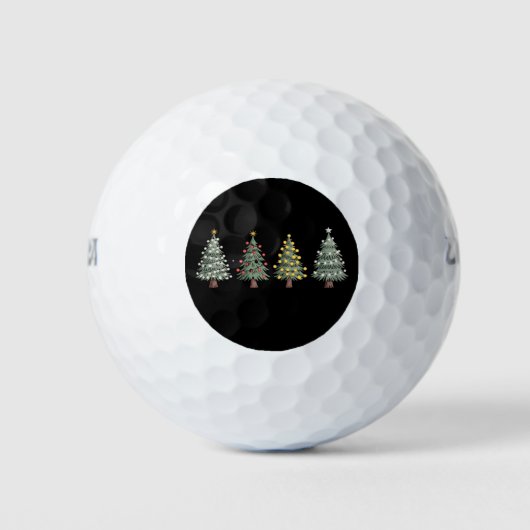 Weihnachtsbaum Weihnachtsgeschenk Winter Golfball (Vorderseite)