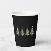 Weihnachtsbaum Weihnachtsgeschenk Winter Pappbecher (Vorderseite)