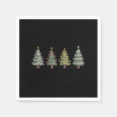Weihnachtsbaum Weihnachtsgeschenk Winter Serviette (Vorderseite)