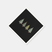 Weihnachtsbaum Weihnachtsgeschenk Winter Serviette (Ecke)
