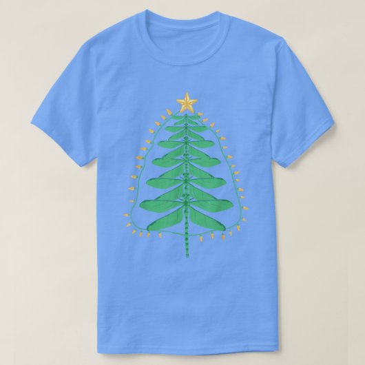 Weihnachtsbaum Weihnachtsgeschenke Dragonfly Lov T-Shirt (Design vorne)