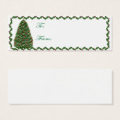 Weihnachtsbaum Weihnachtskarte (Vorne & Hinten)