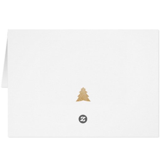 Weihnachtsbaum Weihnachtskarte (Rückseite Horizontal)