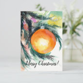 Weihnachtsbaum Weihnachtskarte Dankeskarte (Stehend Vorderseite)