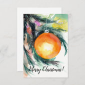 Weihnachtsbaum Weihnachtskarte Dankeskarte (Vorne/Hinten)