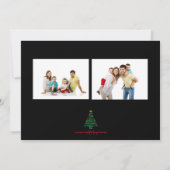 Weihnachtsbaum — Weihnachtskarte Einladung (Rückseite)