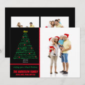 Weihnachtsbaum — Weihnachtskarte Einladung (Vorne/Hinten)