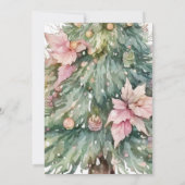 Weihnachtsbaum Weihnachtskarte Einladung (Rückseite)