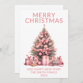 Weihnachtsbaum Weihnachtskarte Einladung (Vorne/Hinten)