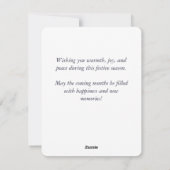 Weihnachtsbaum Weihnachtskarte Feiertagskarte (Rückseite)