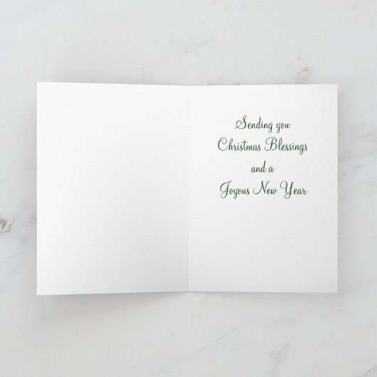 Weihnachtsbaum Weihnachtskarte Feiertagskarte (Innenseite)