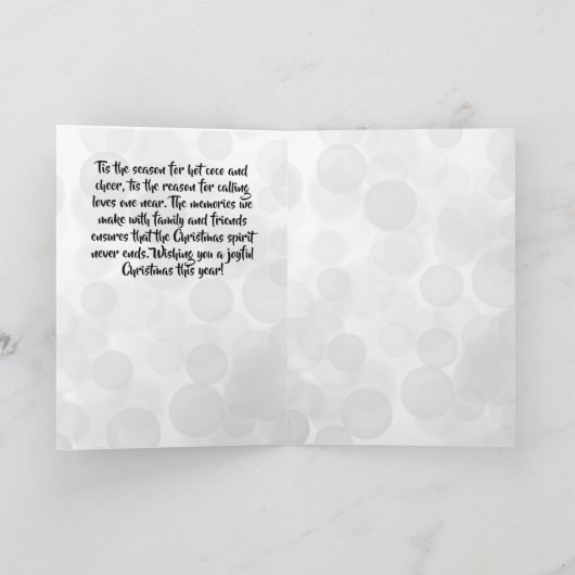 Weihnachtsbaum Weihnachtskarte Feiertagskarte (Innenseite)