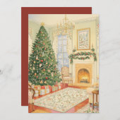 Weihnachtsbaum Weihnachtskarte Feiertagskarte (Vorne/Hinten)