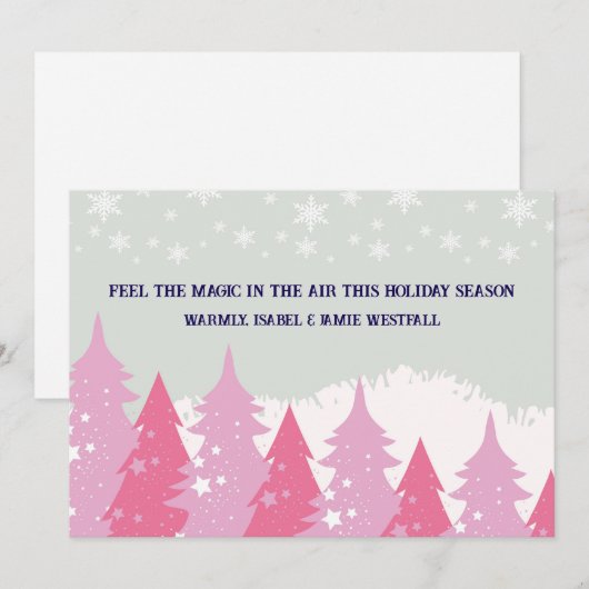 Weihnachtsbaum Weihnachtskarte Feiertagskarte (Vorne/Hinten)