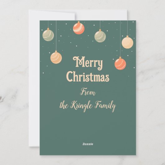 Weihnachtsbaum Weihnachtskarte Feiertagskarte (Rückseite)