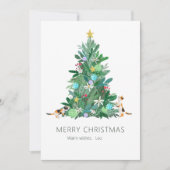 Weihnachtsbaum Weihnachtskarte Feiertagskarte (Vorderseite)