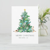 Weihnachtsbaum Weihnachtskarte Feiertagskarte (Stehend Vorderseite)