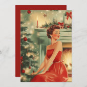 Weihnachtsbaum Weihnachtskarte Feiertagskarte (Vorne/Hinten)