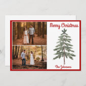 Weihnachtsbaum Weihnachtskarte Feiertagskarte (Vorne/Hinten)
