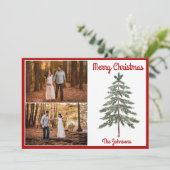 Weihnachtsbaum Weihnachtskarte Feiertagskarte (Stehend Vorderseite)