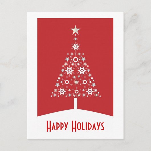 Weihnachtsbaum Weihnachtskarte Feiertagspostkarte (Vorderseite)